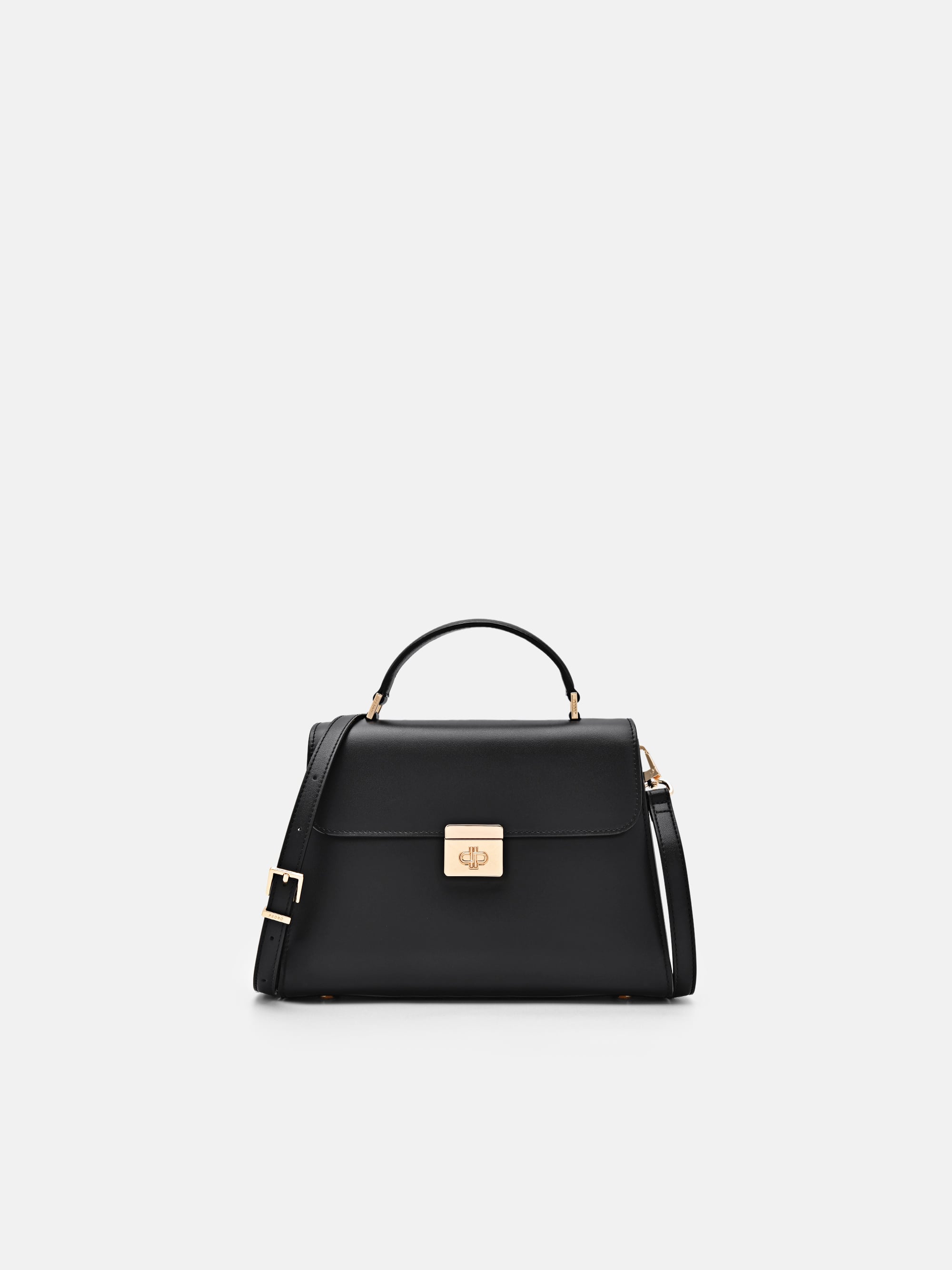 Black Leather Handbag - PEDRO SG