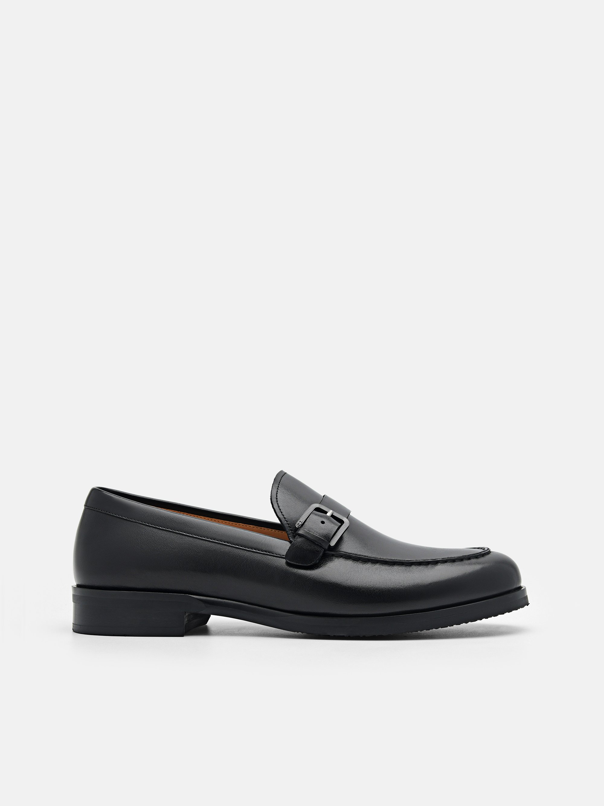 Black Gio Leather Loafers PEDRO SG