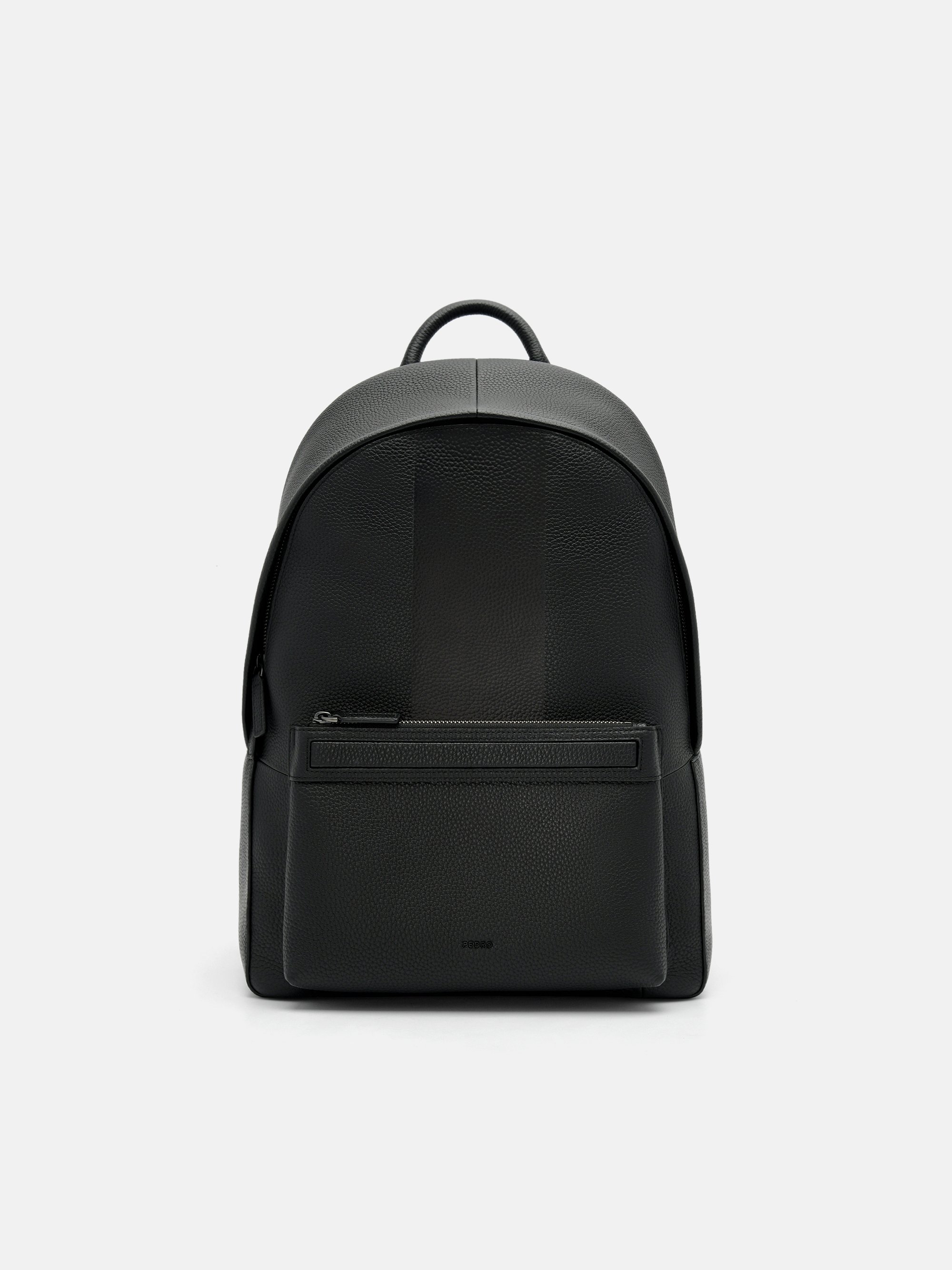 Black James Leather Backpack - PEDRO US
