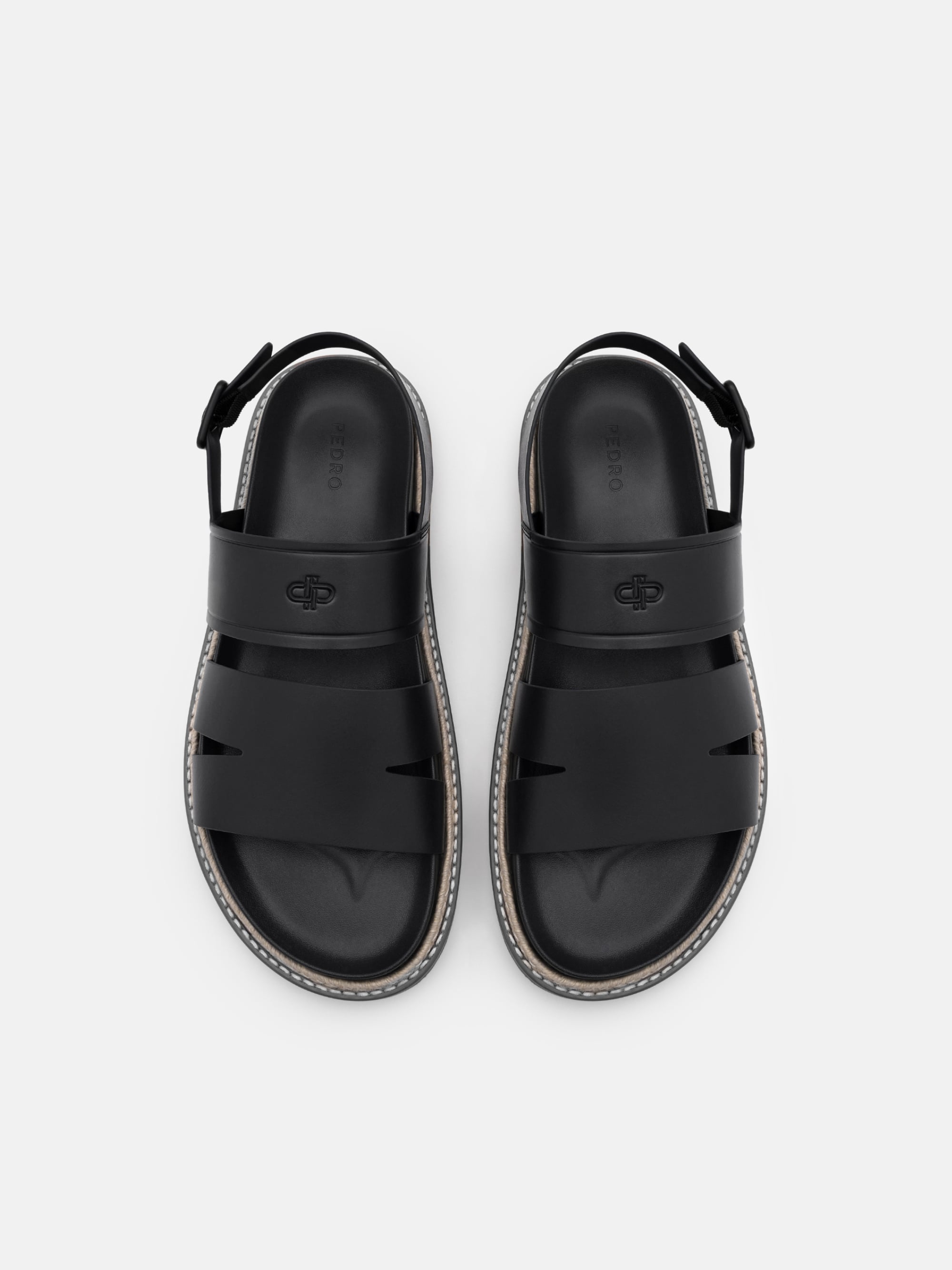 PEDRO セット アユニ・D Black Cutler Backstrap Sandals - PEDRO US