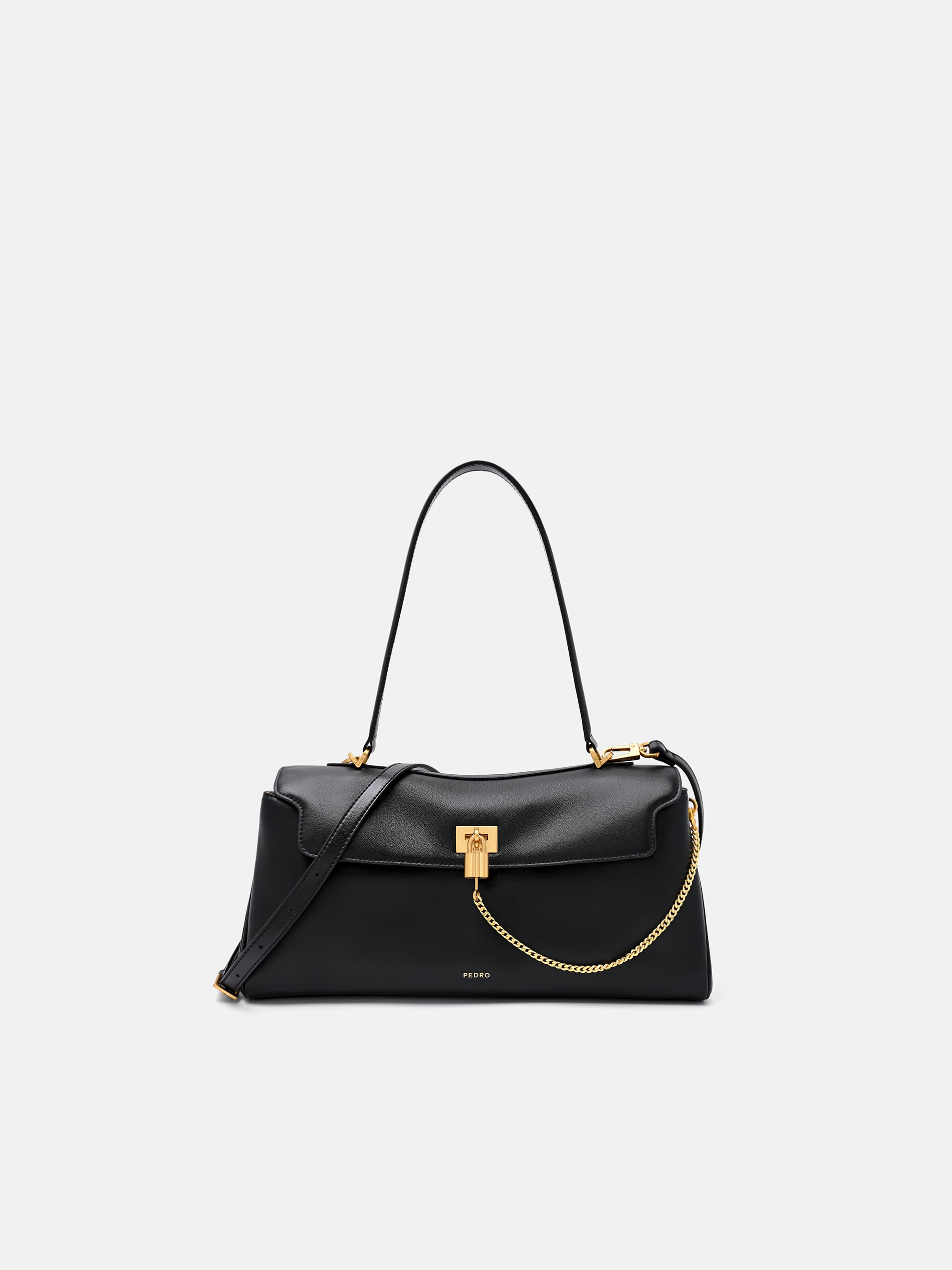 Black Mirelle Leather Shoulder Bag - PEDRO SG