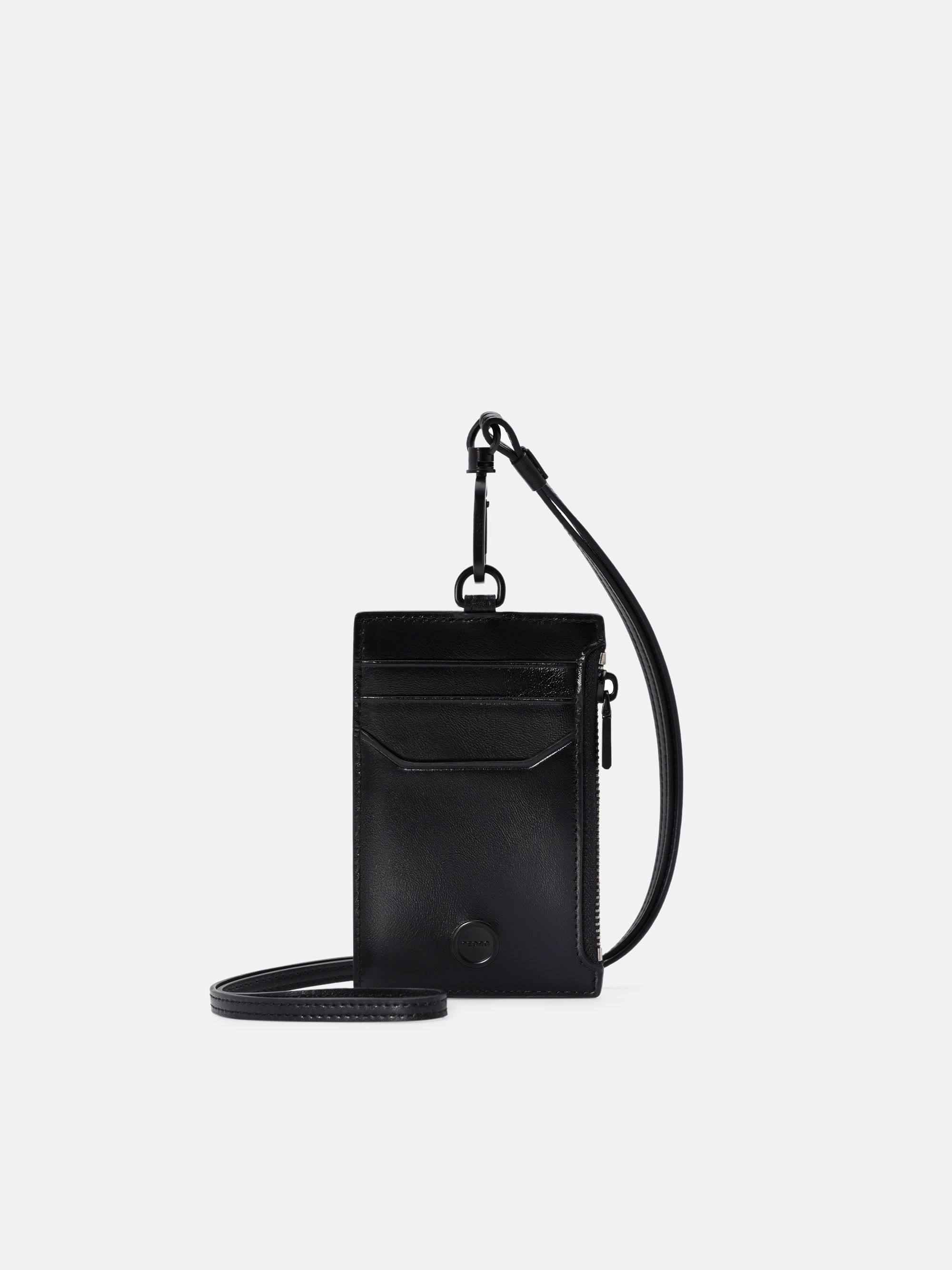 Black Leather Lanyard - PEDRO US