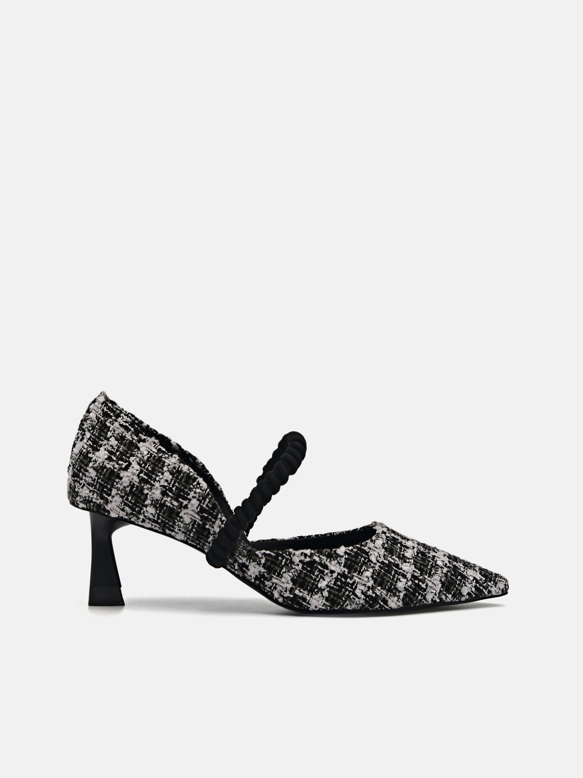 Black Tweed Terrazo Heels - PEDRO SG