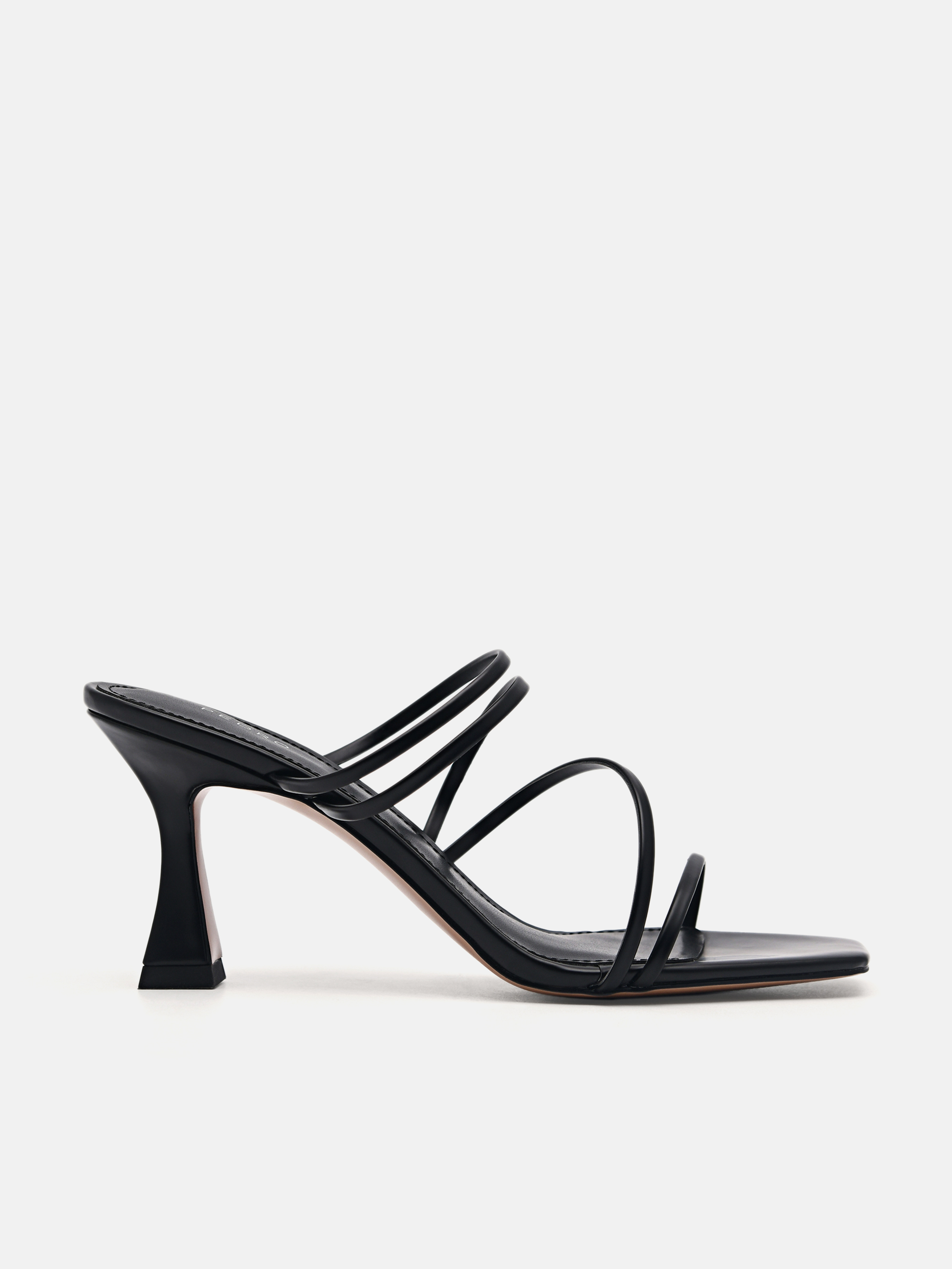 Strappy Heel Sandals - Black - PEDRO SG