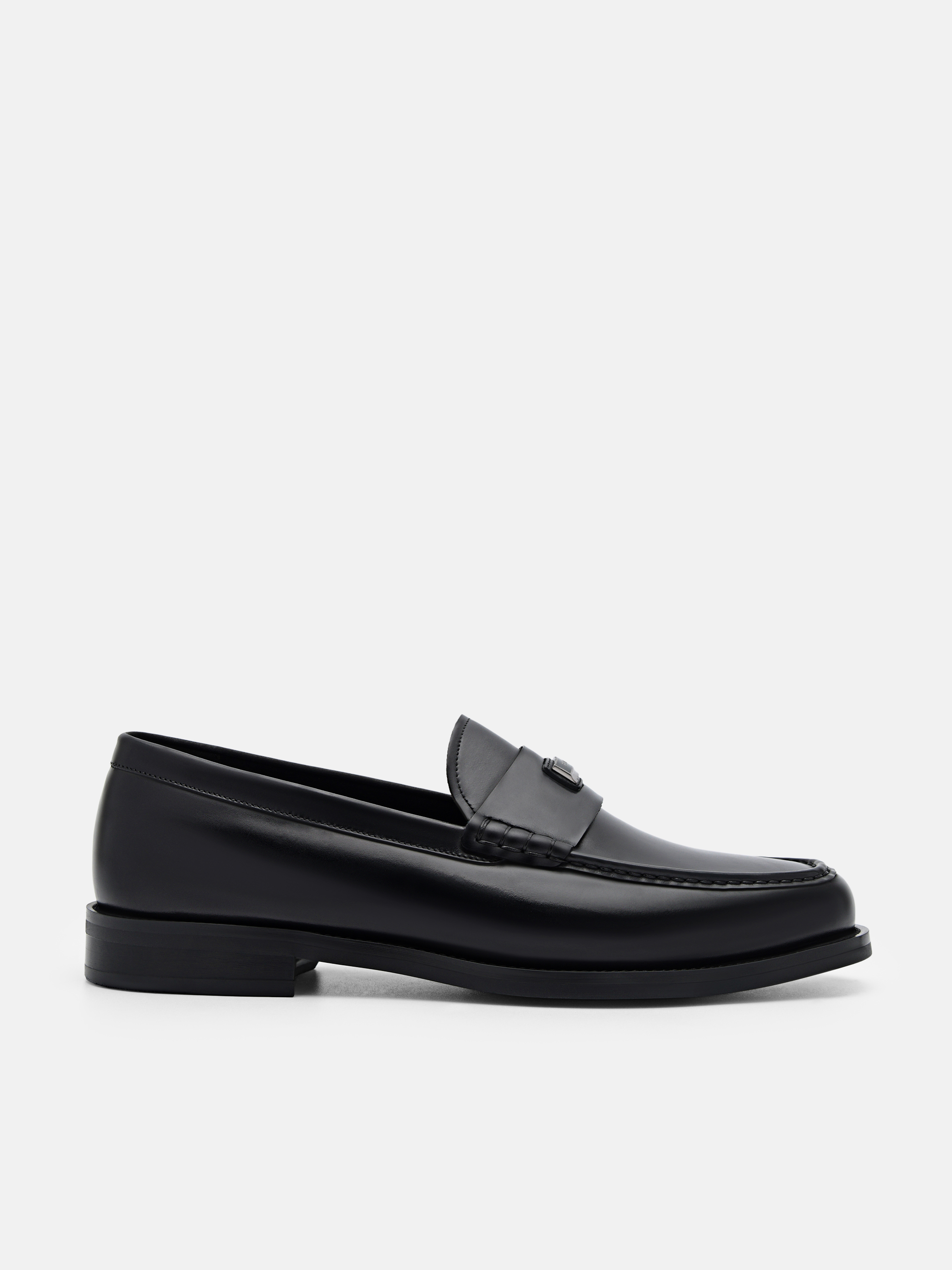 Black Leather Loafers - PEDRO US