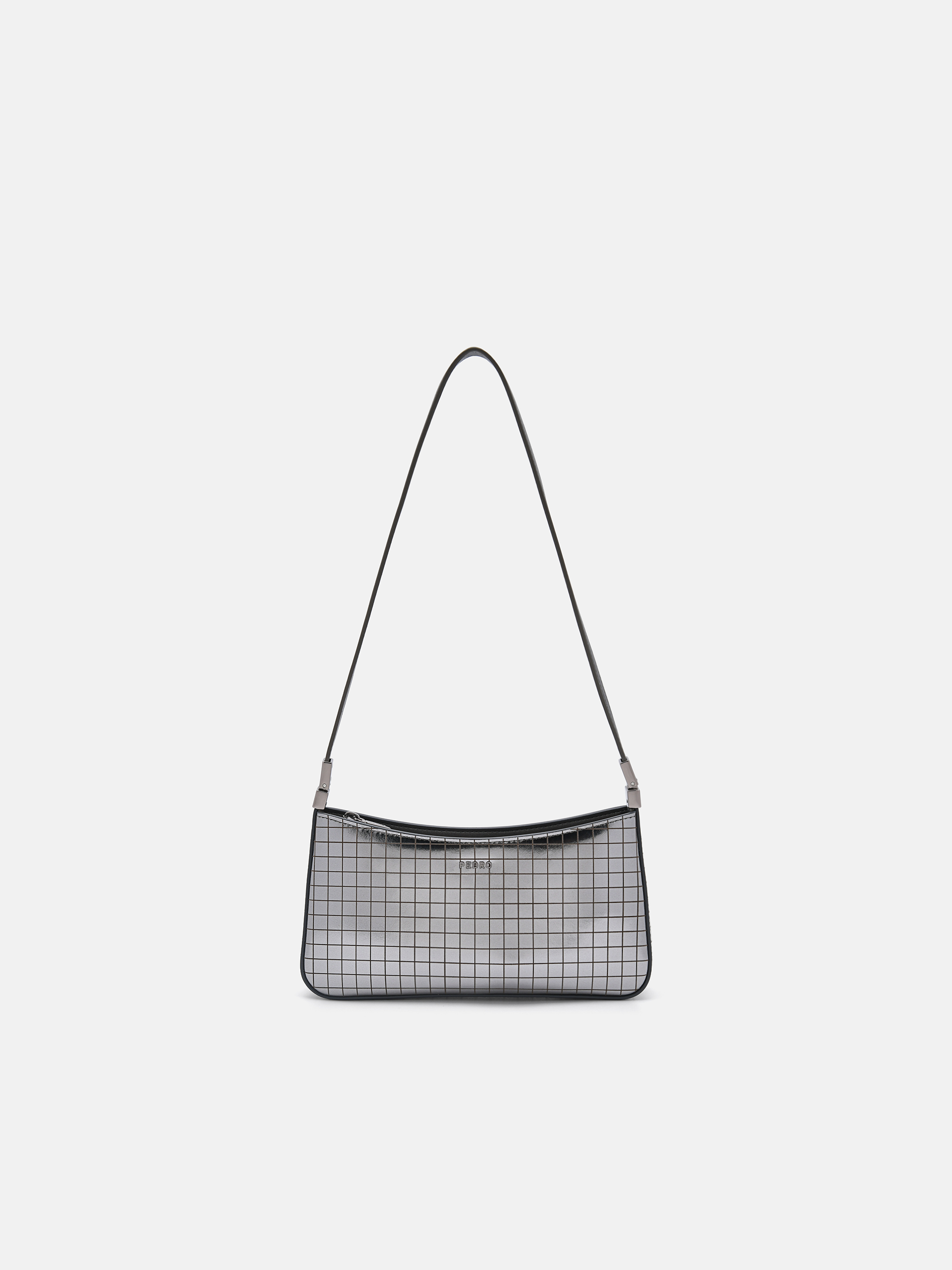 Silver Jatte Metallic Leather Pouch - PEDRO KR