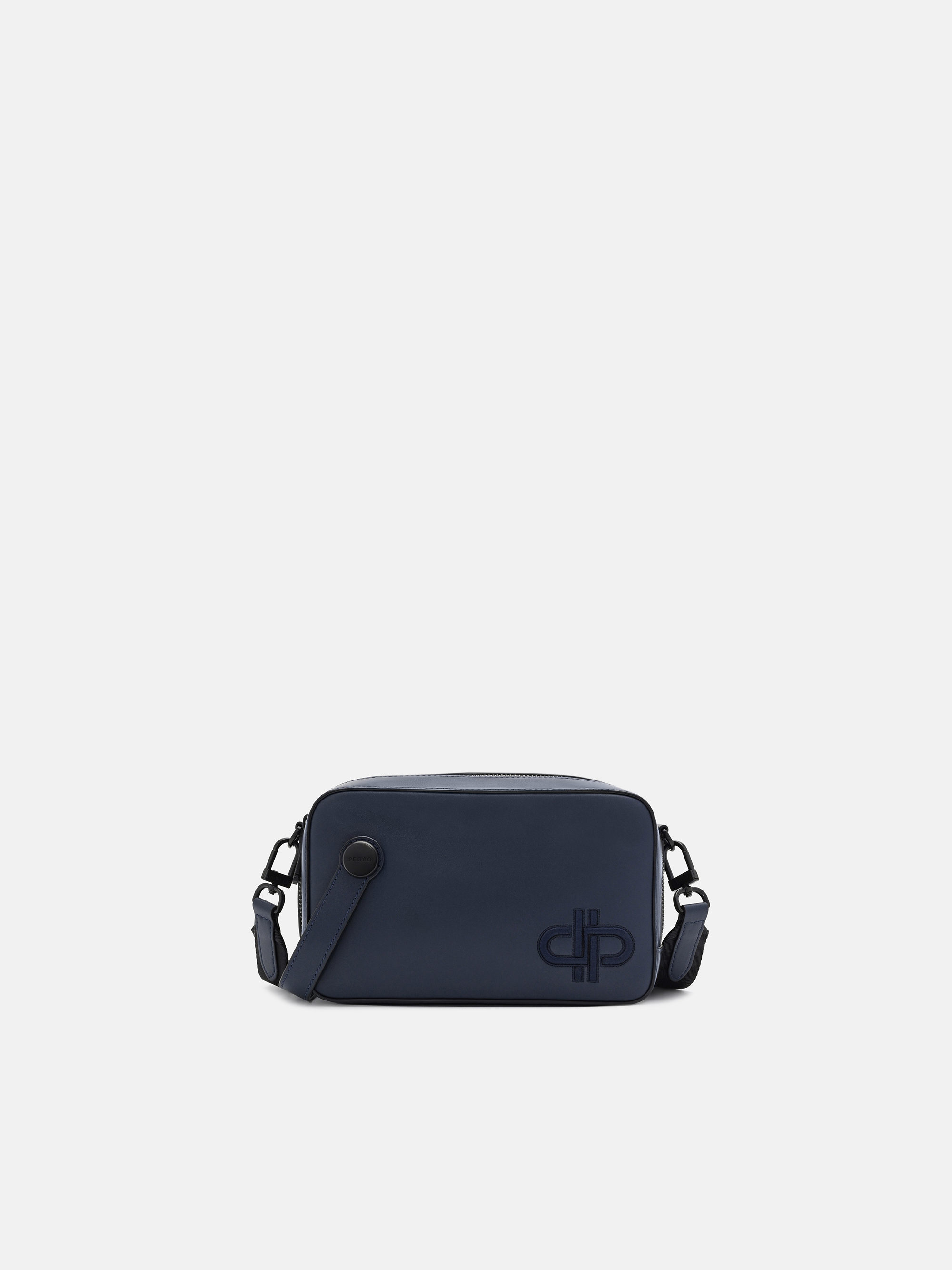 Navy Leather Sling Bag - PEDRO SG
