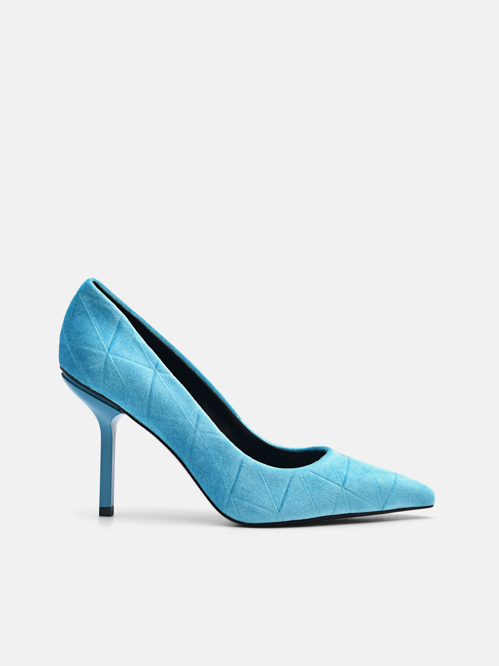 cyan high heels