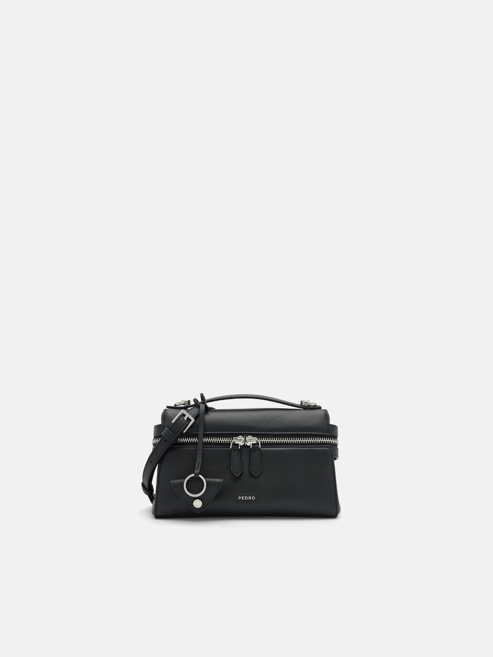 Black Alyssa Leather Shoulder Bag - PEDRO US