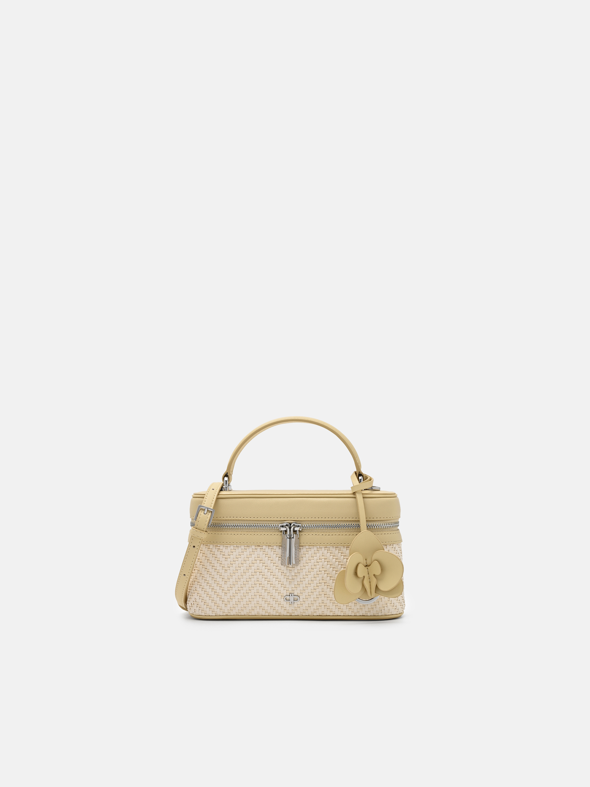 Yellow Ari Leather Woven Shoulder Bag - PEDRO SG