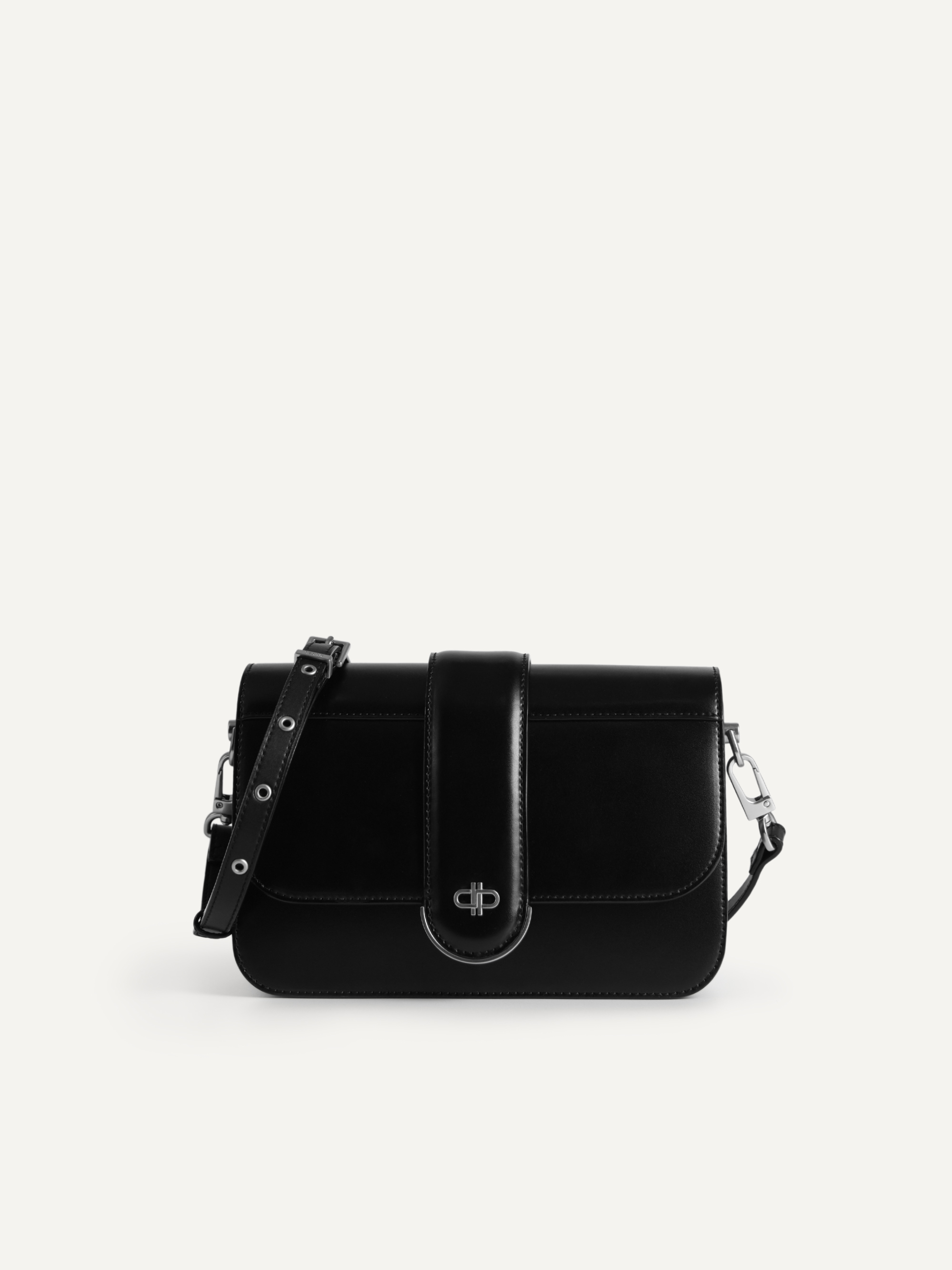 Black PEDRO Icon Leather Shoulder Bag - PEDRO OM