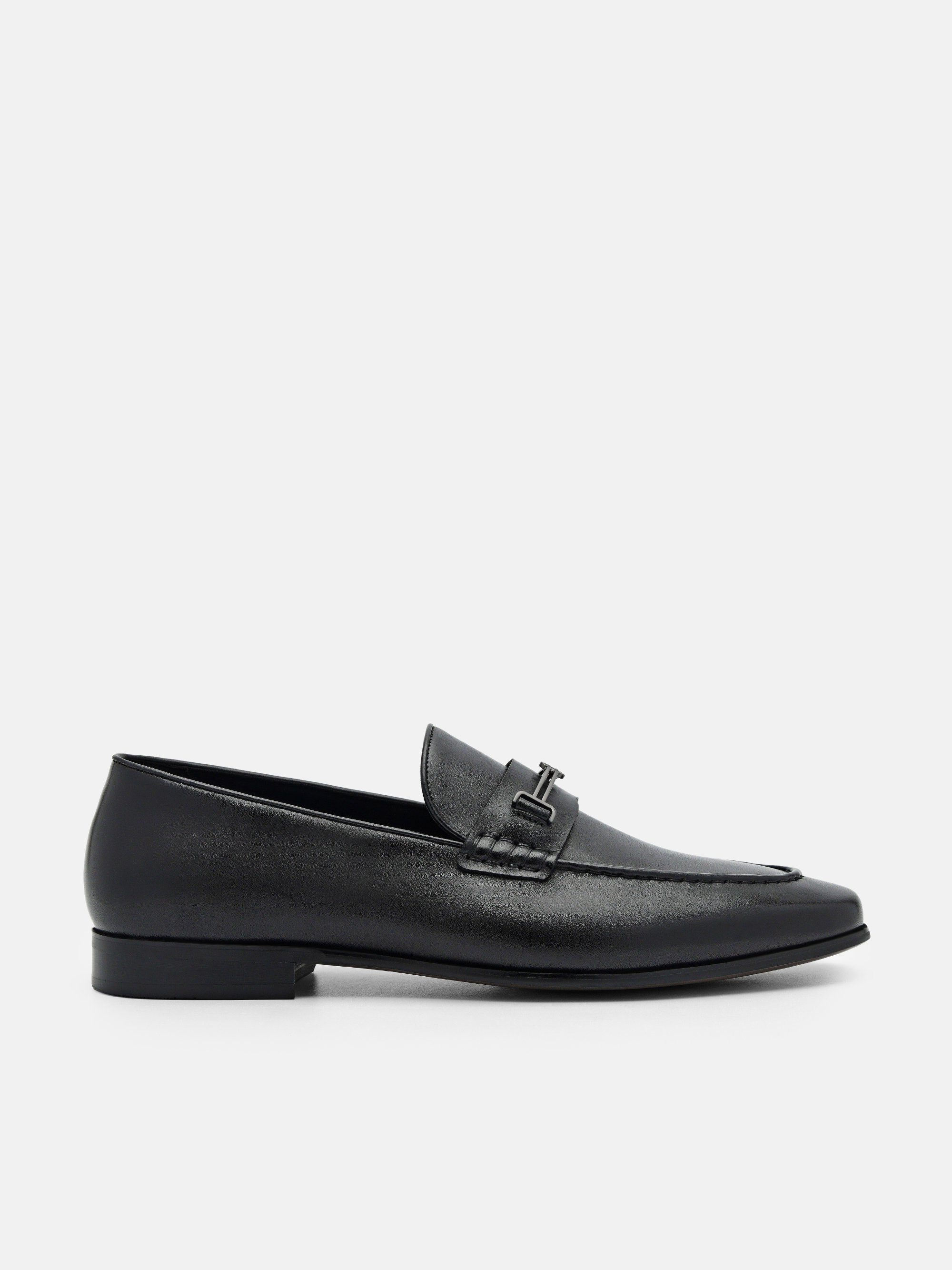 Black Anthony Leather Loafers - PEDRO SG