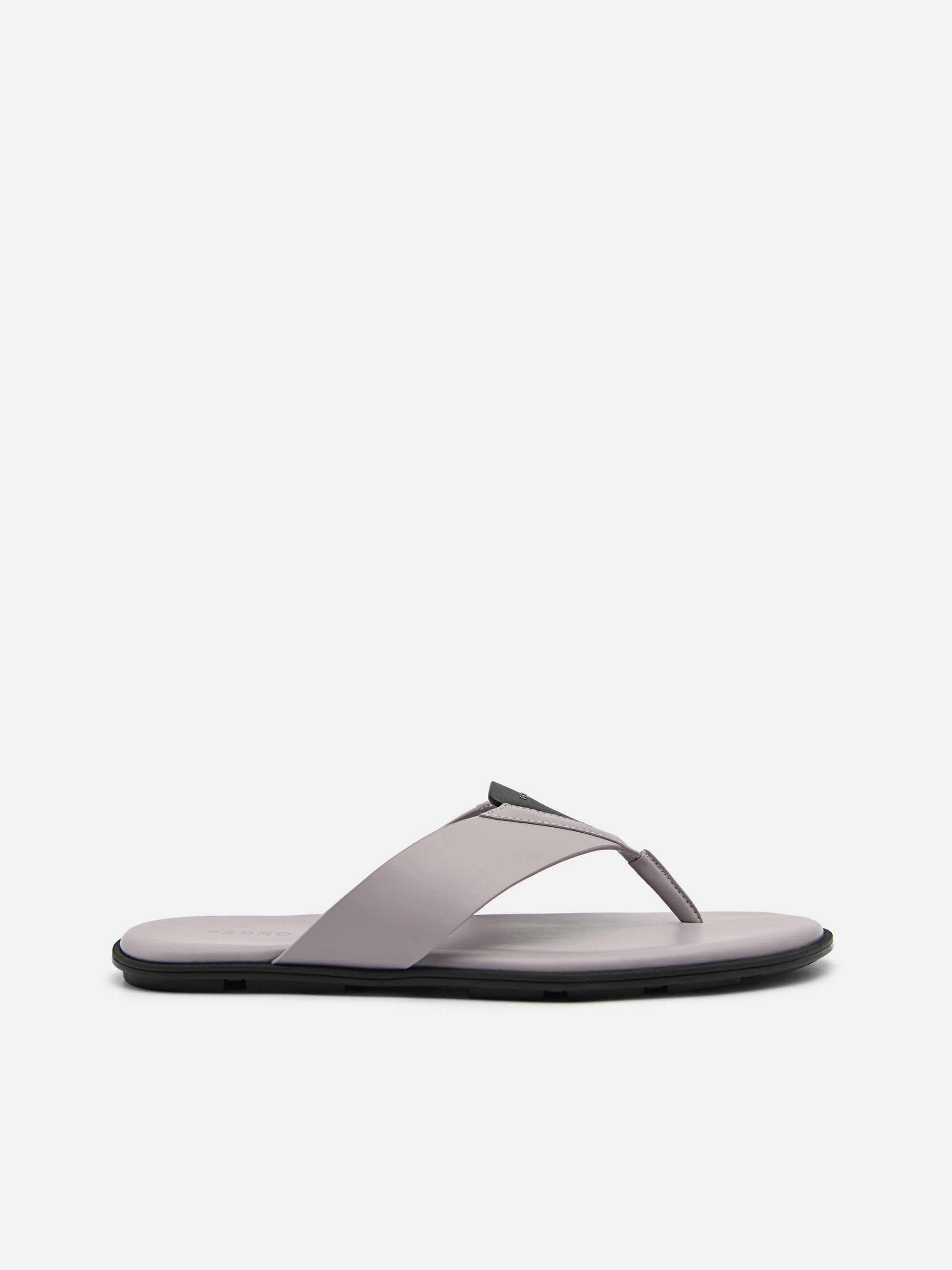 grey t strap sandals