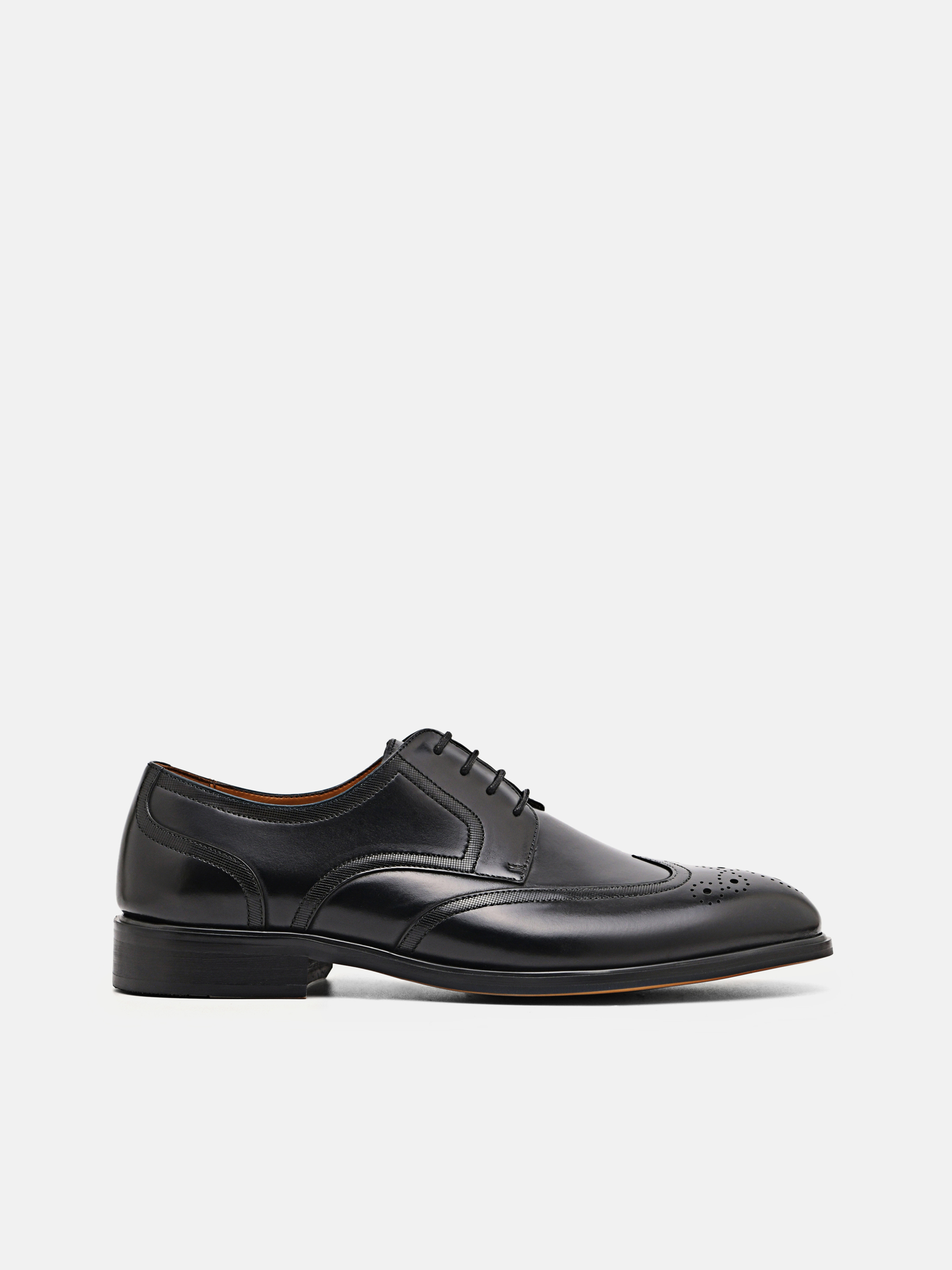 Black Leather Brogues - PEDRO SG
