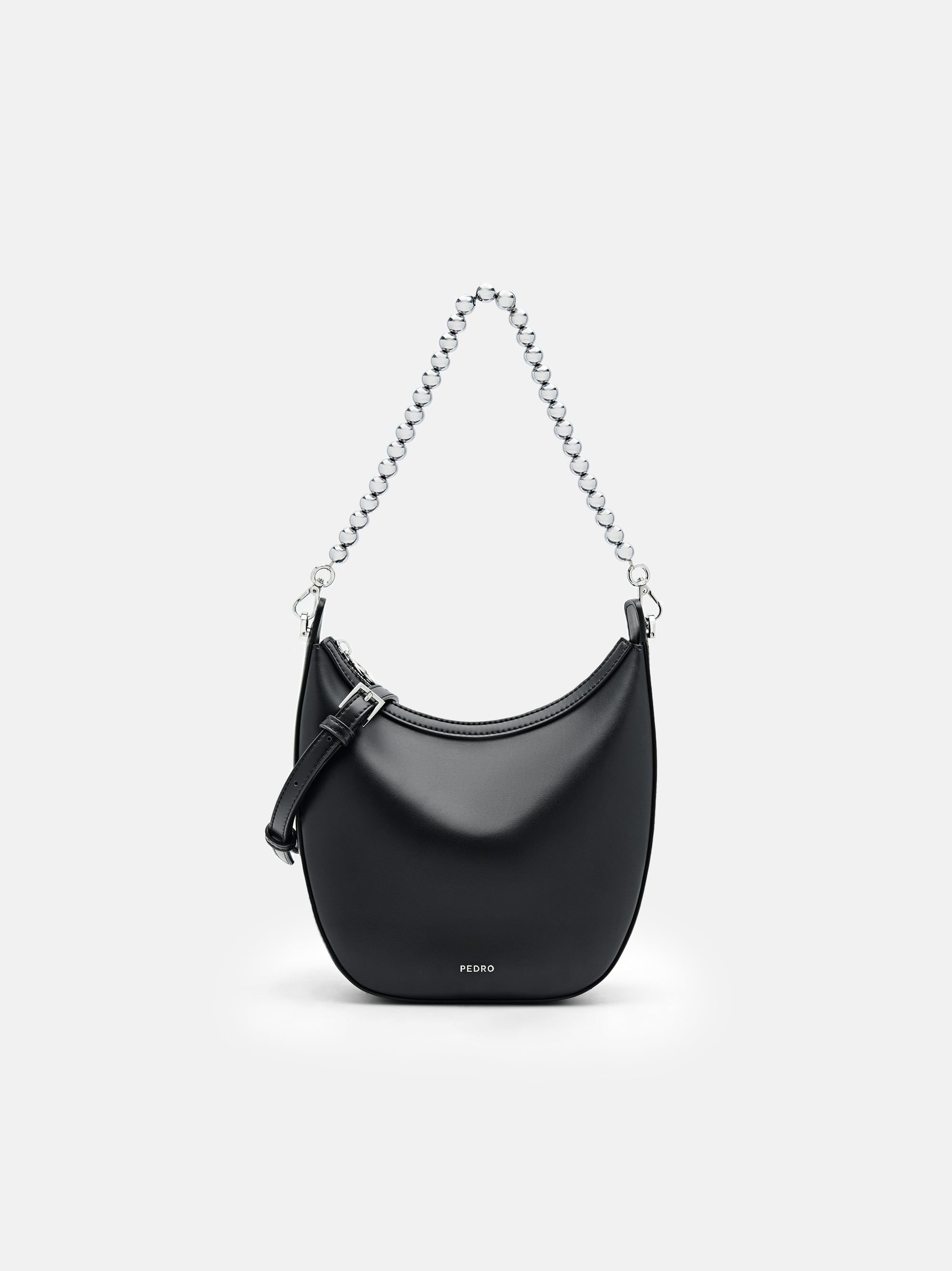 Black Vivi Chain Shoulder Bag - PEDRO US