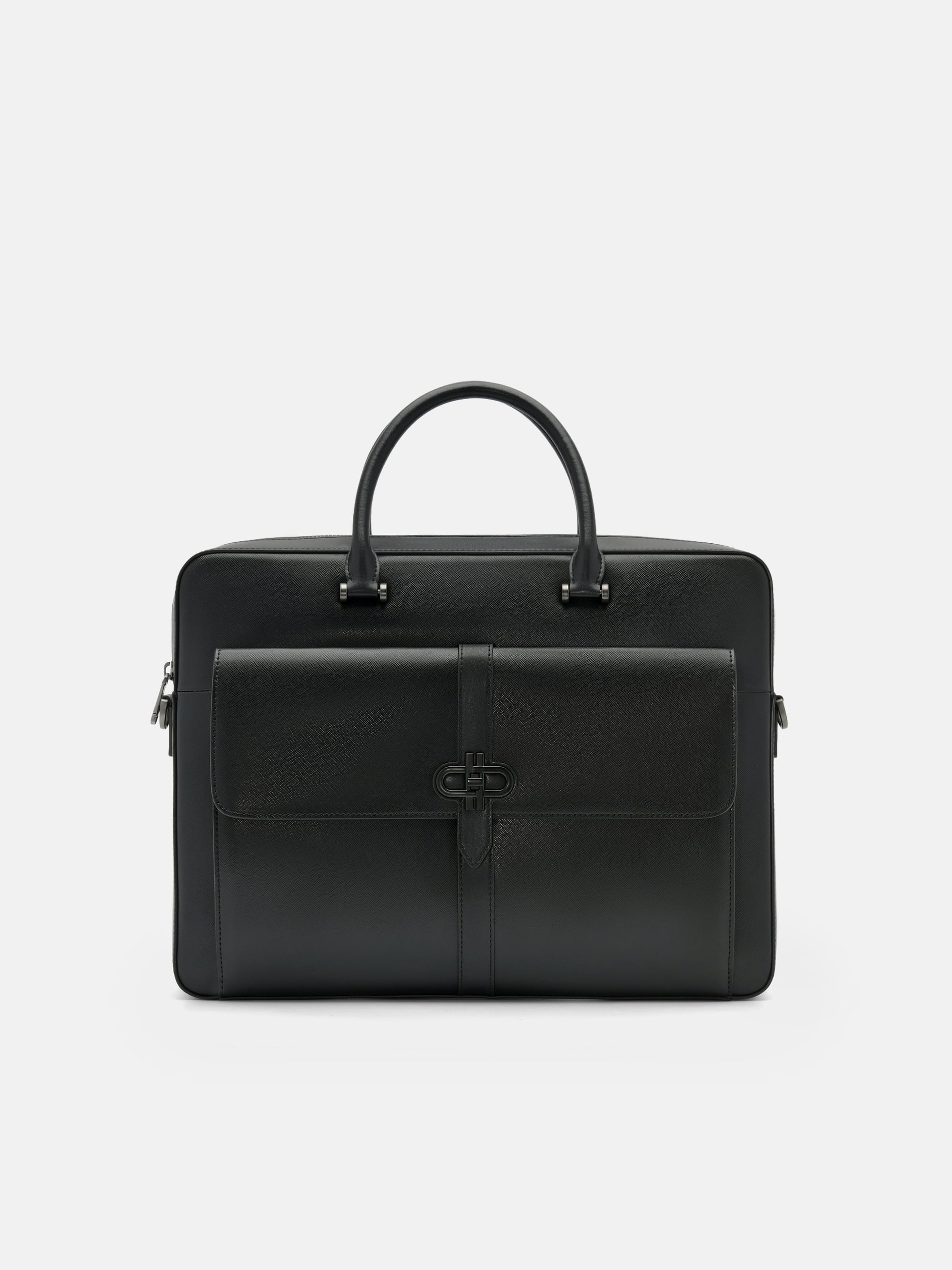 Black Saffiano Leather Briefcase - PEDRO SG