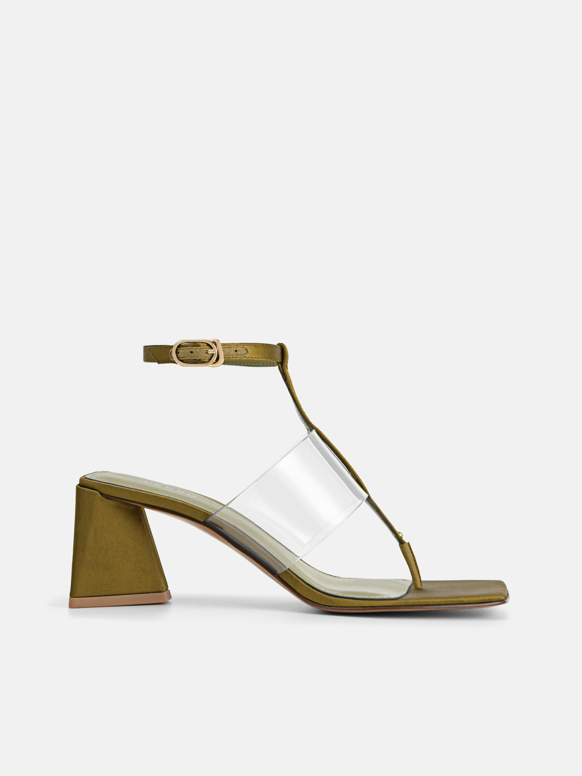 Olive T-Bar Heeled Sandals - PEDRO PK