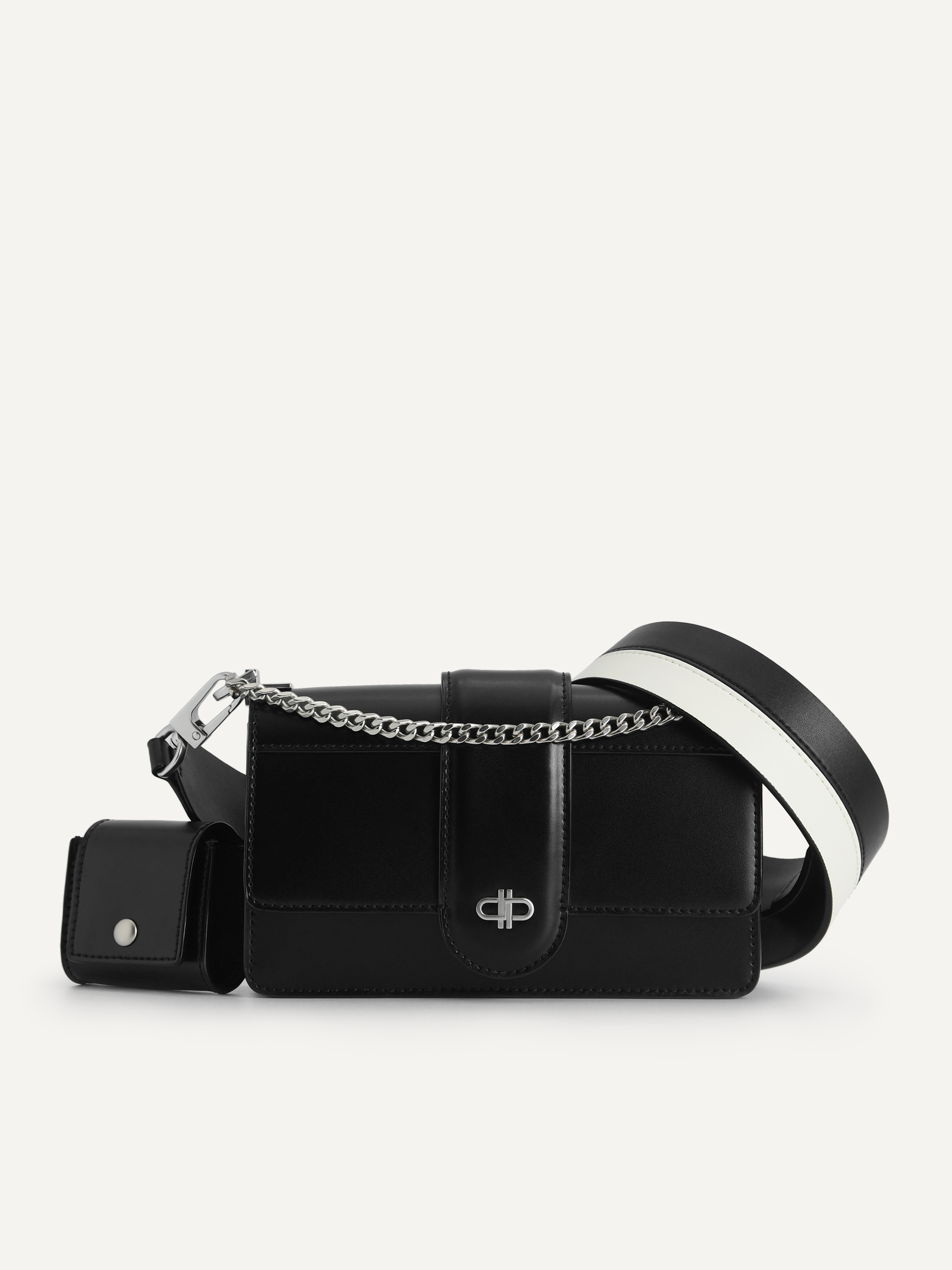 Black PEDRO Icon Leather Shoulder Bag - PEDRO EU