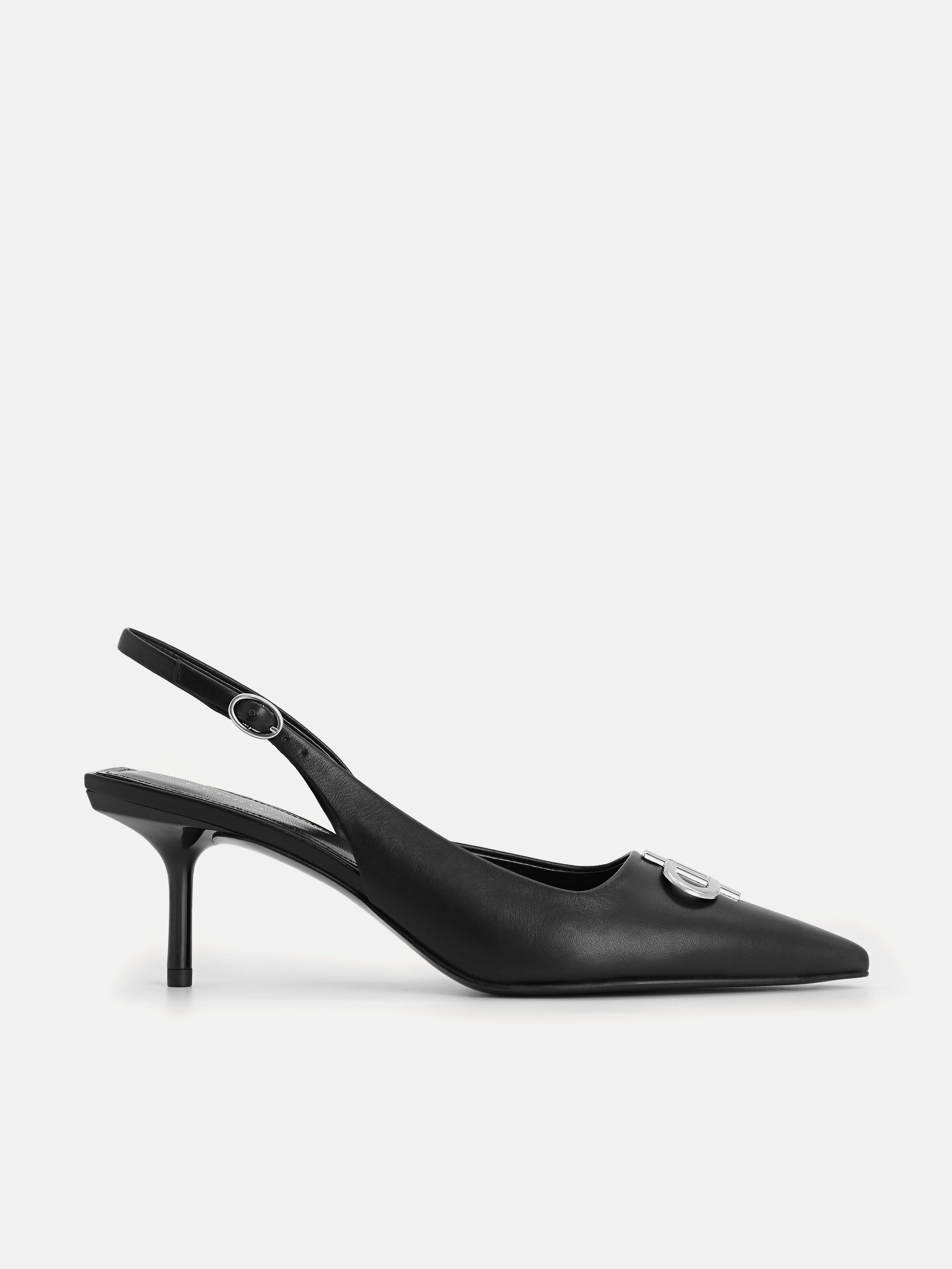 Icon Leather Pointed Slingback Pumps - PEDRO SG