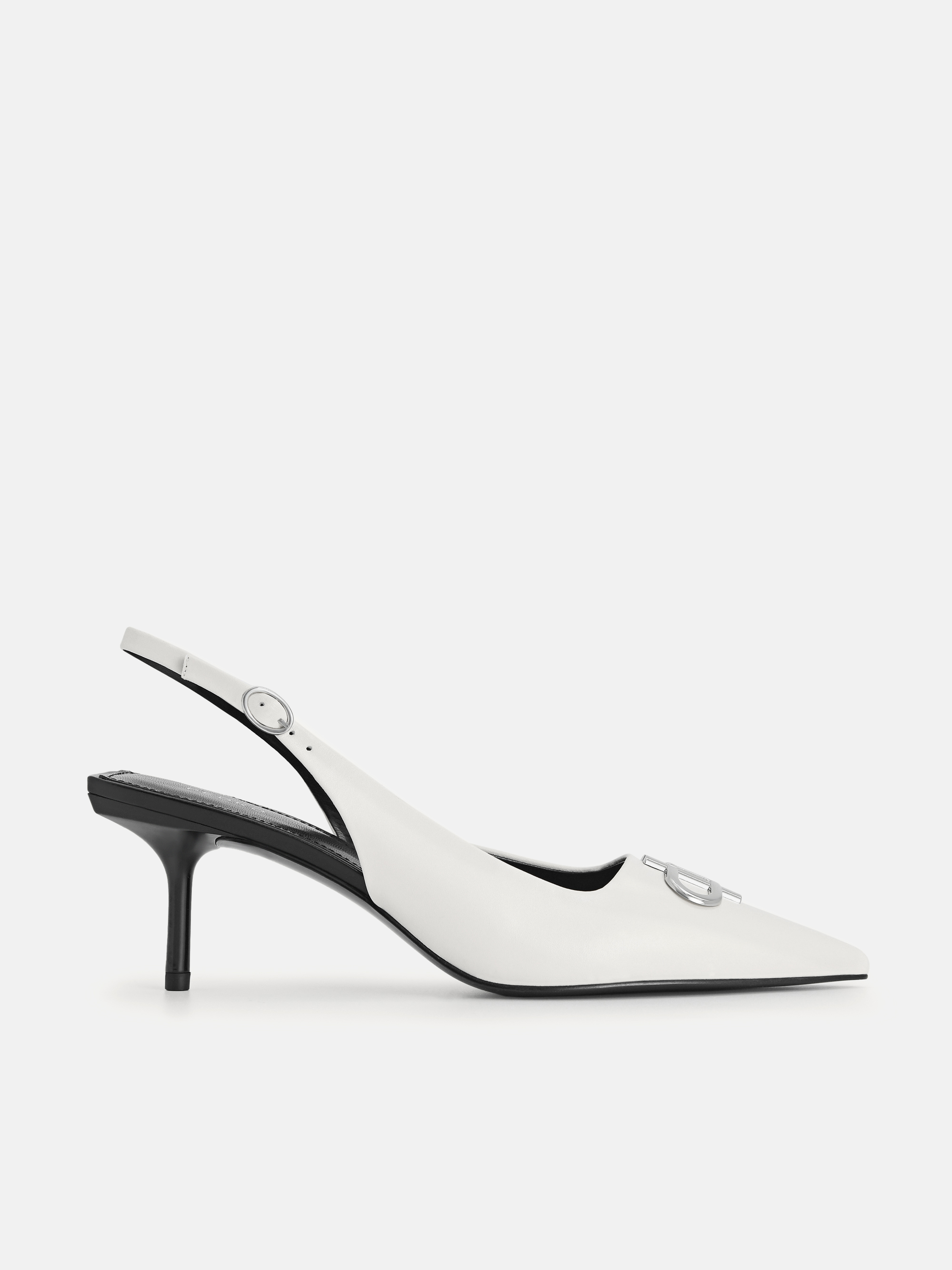Icon Leather Pointed Slingback Pumps - PEDRO SG
