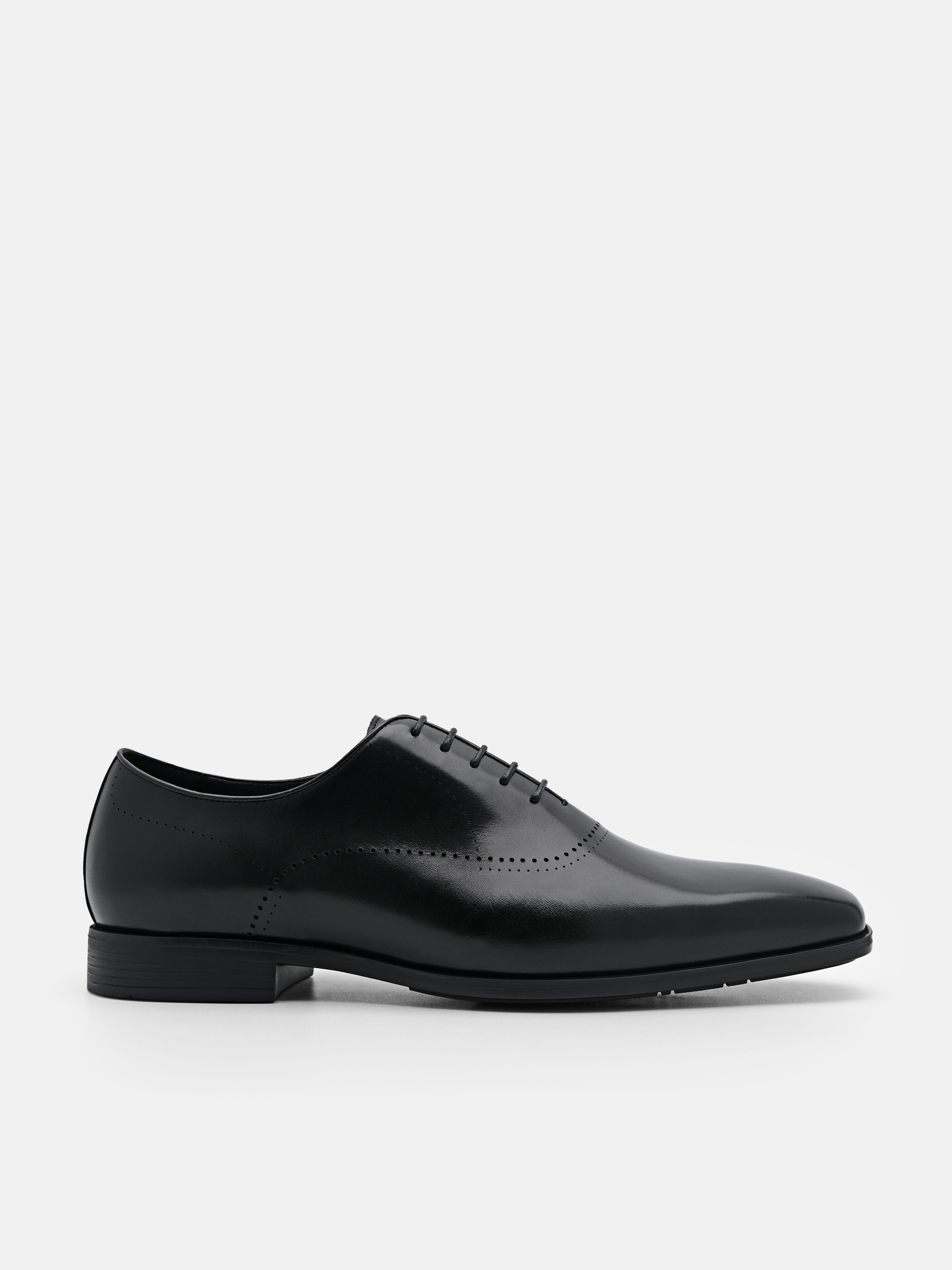 Black Altitude Lightweight Leather Oxford Shoes - PEDRO SG