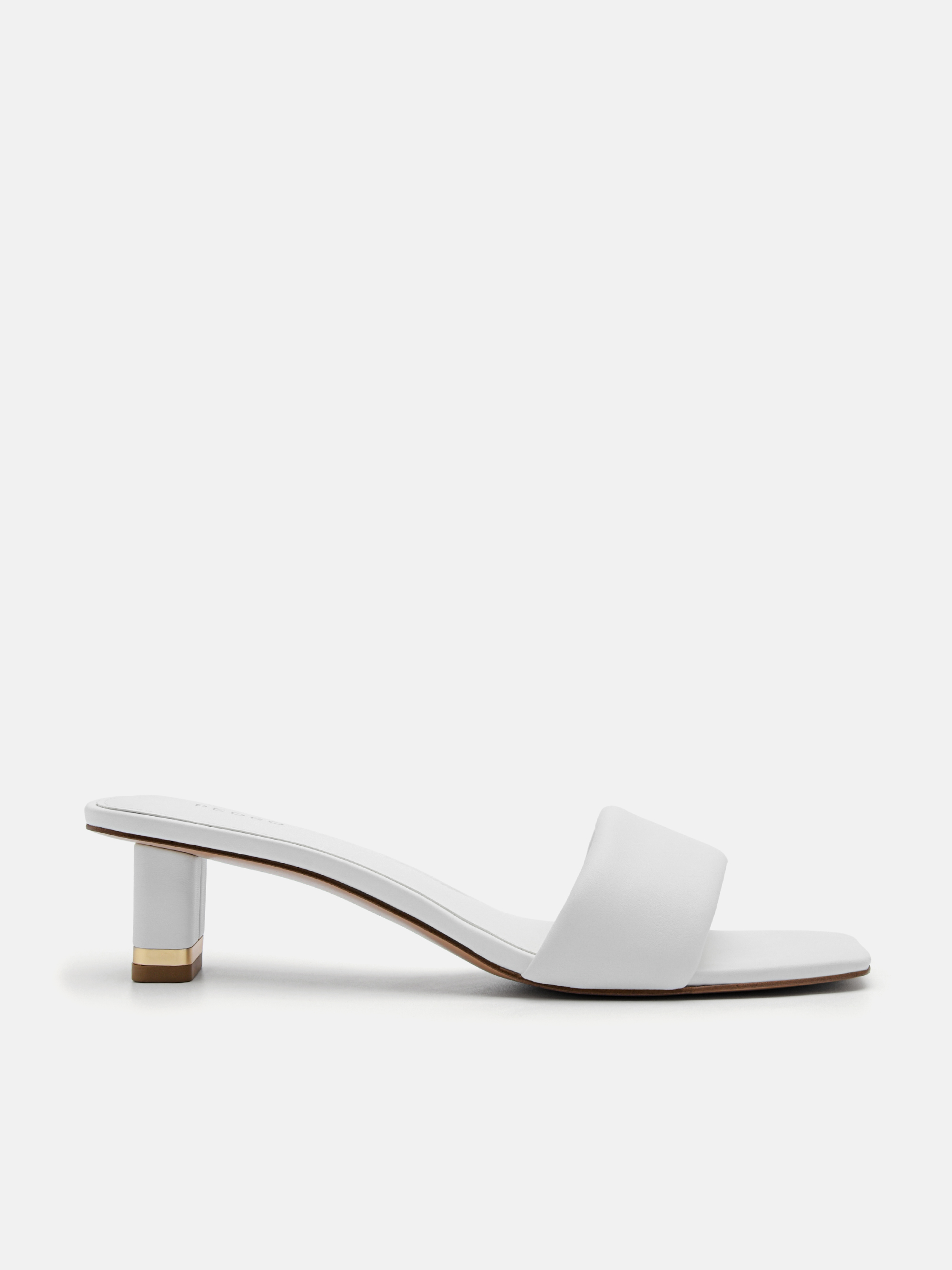 White Porto Heel Sandals - PEDRO SG